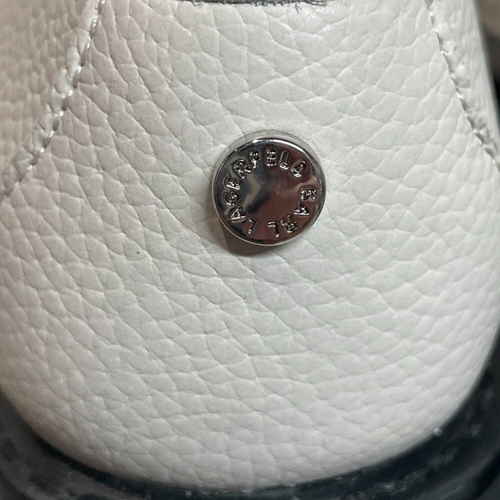Karl Lagerfeld Paris Gemsy White Leather‎ Loafers Womens Size 7M Preppy Classic - Picture 6 of 11